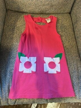 Florence Eiseman Pink Dress with Flower Pockets